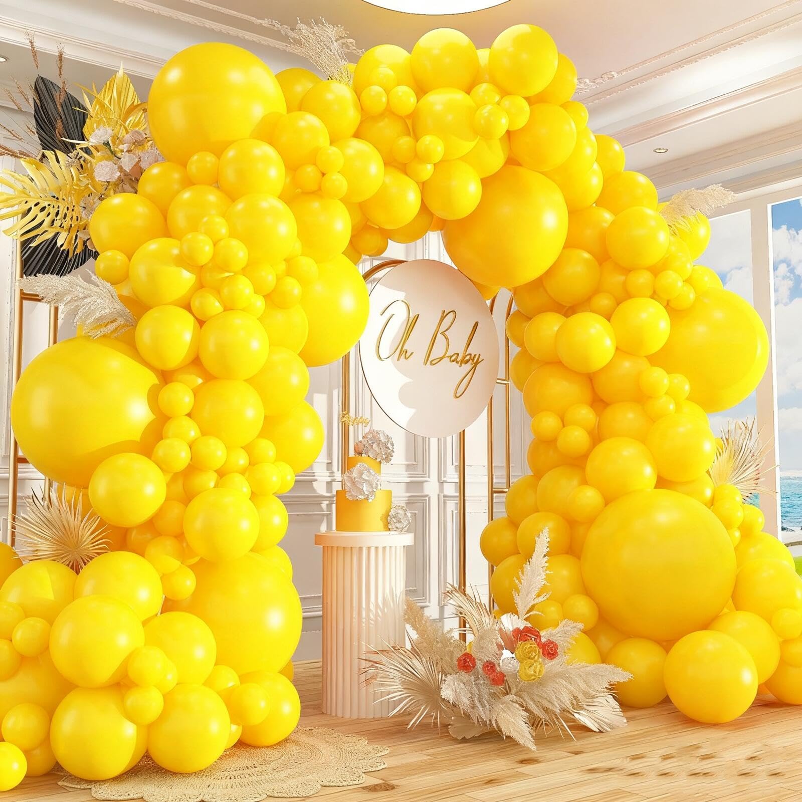 Amazon.com: 412pcs Yellow Balloon Garland Arch Kit 18 12 10 5 Inch
