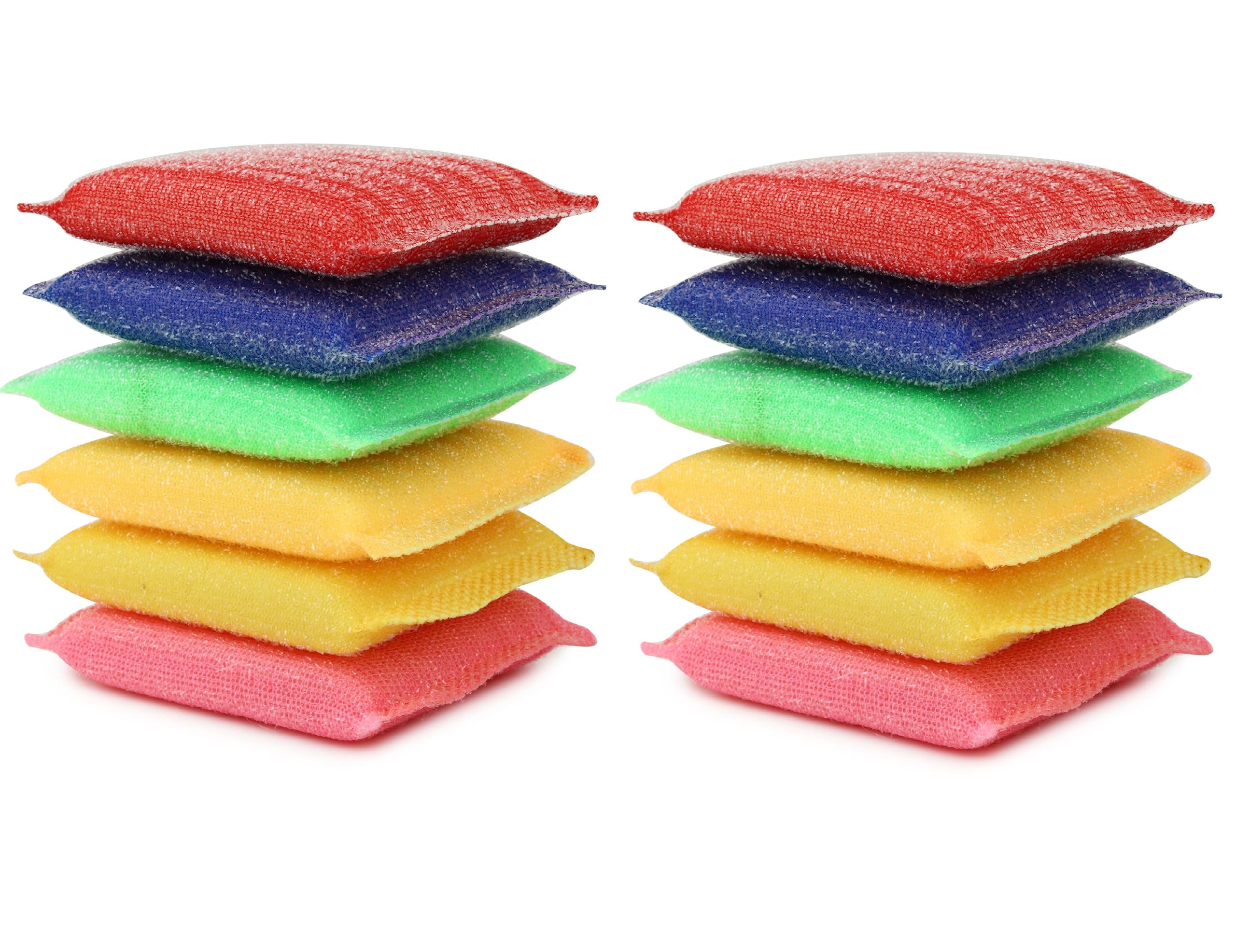 Foam Scrubber Pads for Dishwashing, Utensils, Tiles Cleaning Scrub Pad, Scrub Sponge, Sponge Wipe (Pack of 12)-image-20