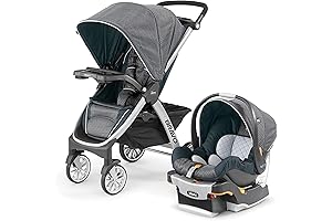 Chicco Bravo Trio Travel System with KeyFit 30 Infant Car Seat - Poetic | Grey
