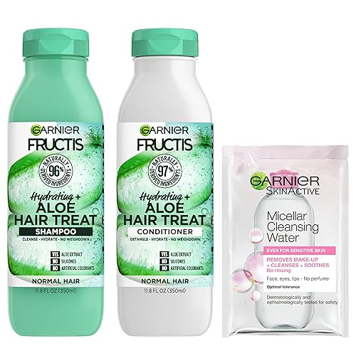Miniatura 9 de Garnier Haircare Fructis Nutritiva Tratar Champú y Acondicionador 98 por ciento de ingredientes derivados Naturalmente Nutre el cabello seco 118 oz
