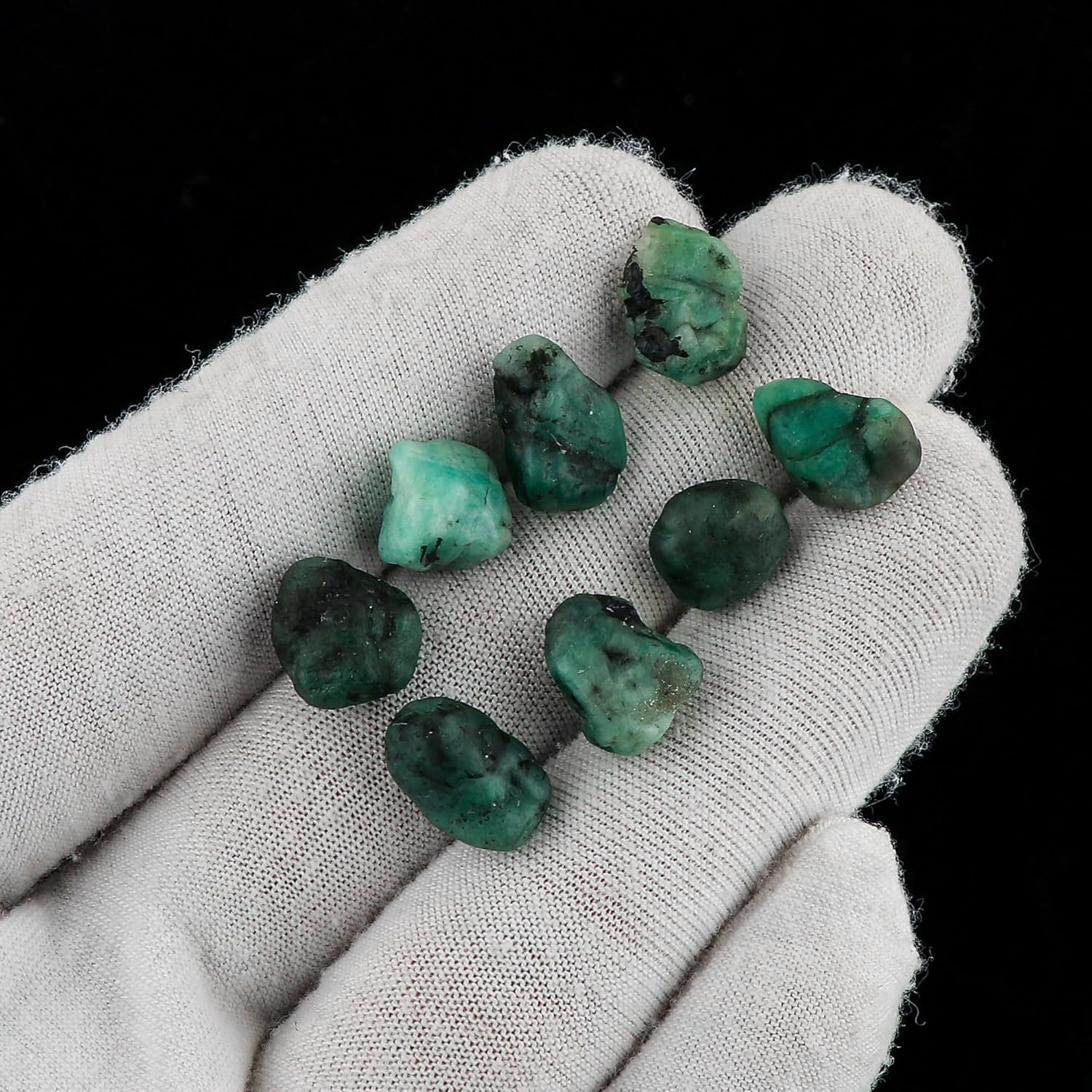 CRYSTALIS 100 carats Natural Emerald Loose Gemstone Wholesale Bulk Rough Jewelry Making Supply, Chakra & Healing Raw Stones, Wire Wrapping, DIY, Gem Collection, May Birthstone - Image 4