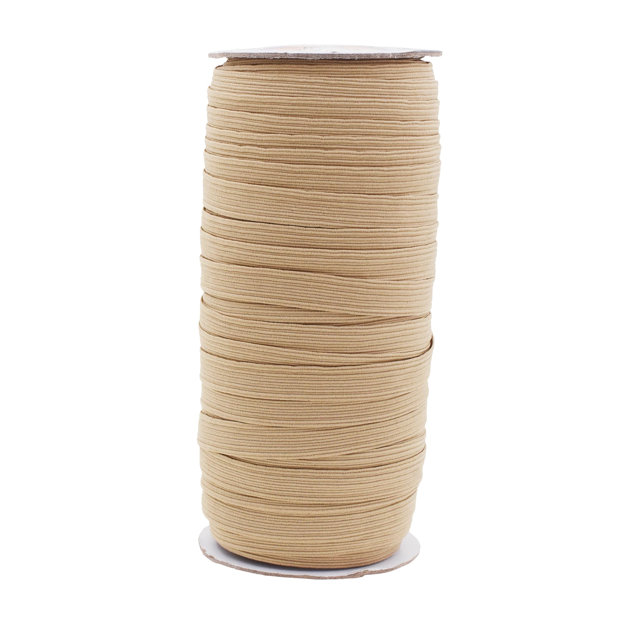 MECCANIXITY Flat Elastic Cord 1/4 Inch (6mm) X 33 Yards - Heavy Stretch Strap For Sewing & Crafts (Brown) - View #8