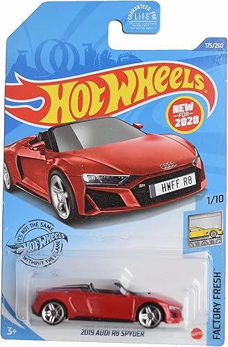 Hot Wheels 2019 Audi R8 Spyder, Factory Fresh 110 rojo 175250 disponible en Yaxa Colombia