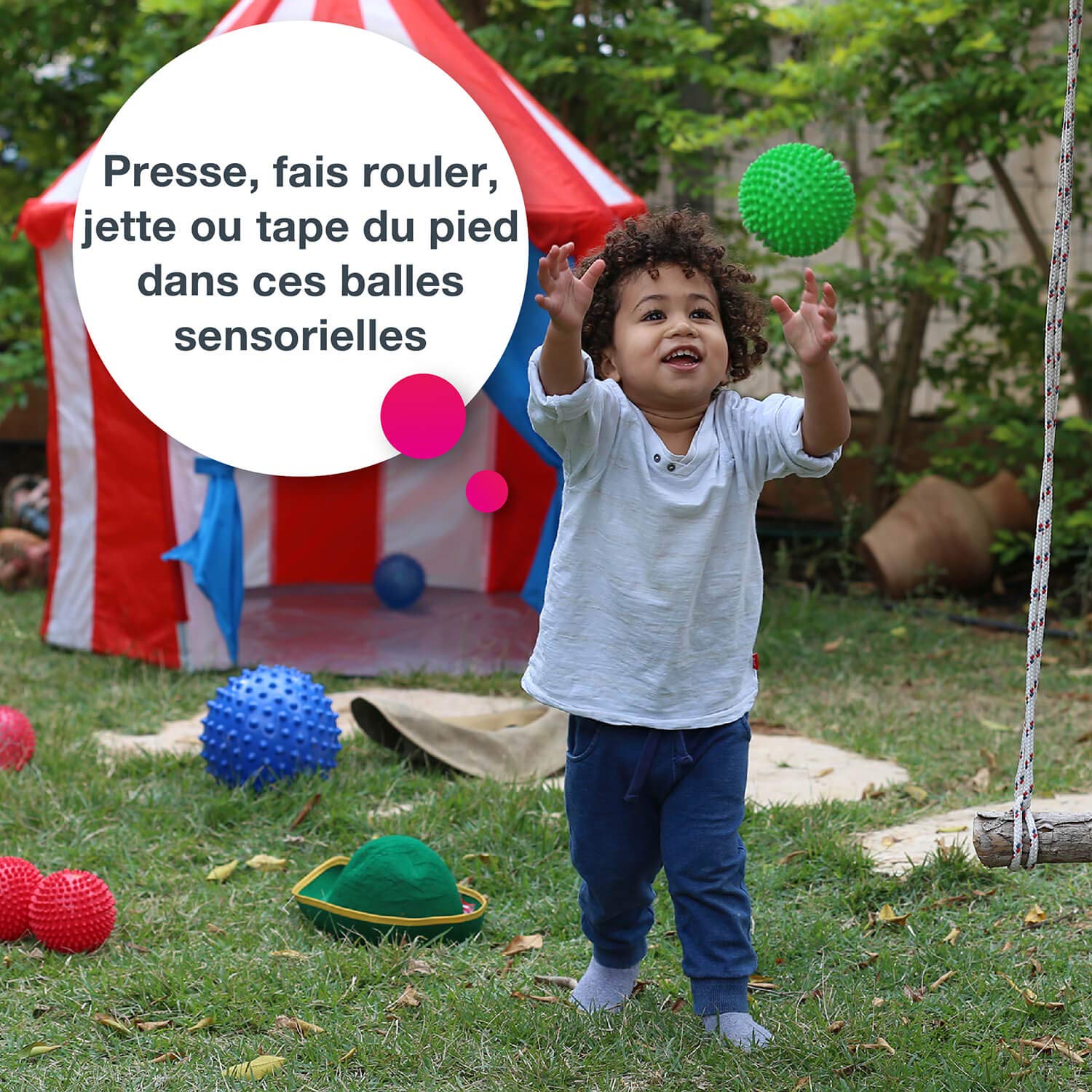 Edushape - Ed 705 179 - Gioco della Palla - Palle sensoriali - Random Modello di 4