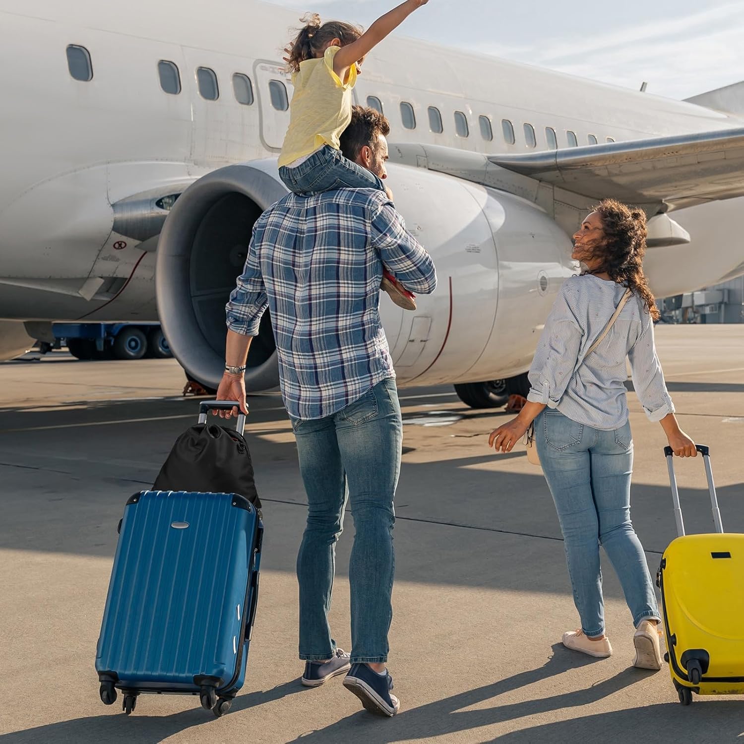 Homakover Travel Neck Pillow Bag for Memory Foam Travel Pillow,Luggage Travel Pillow Drawstring Bag Carrying Case with Trolley Sleeve&Adjustable Strap,Easily Attaches to Luggage,Backpacks - Image 7