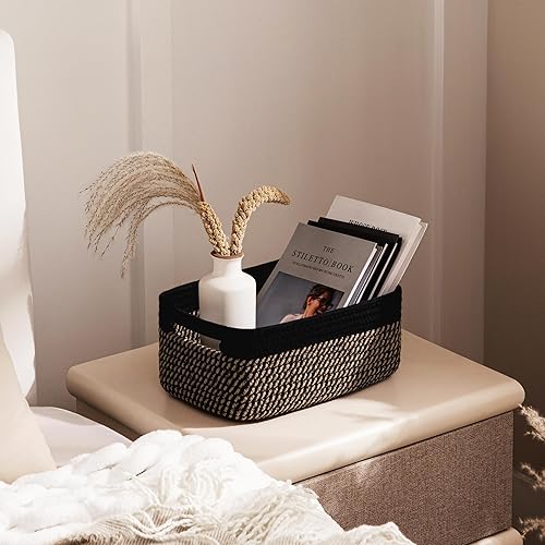 Miniatura 163 de UBBCARE Paquete de 2 canastas pequeñas, canastas de almacenamiento tejidas para organización, canasta de regalo pequeña, canasta de juguetes