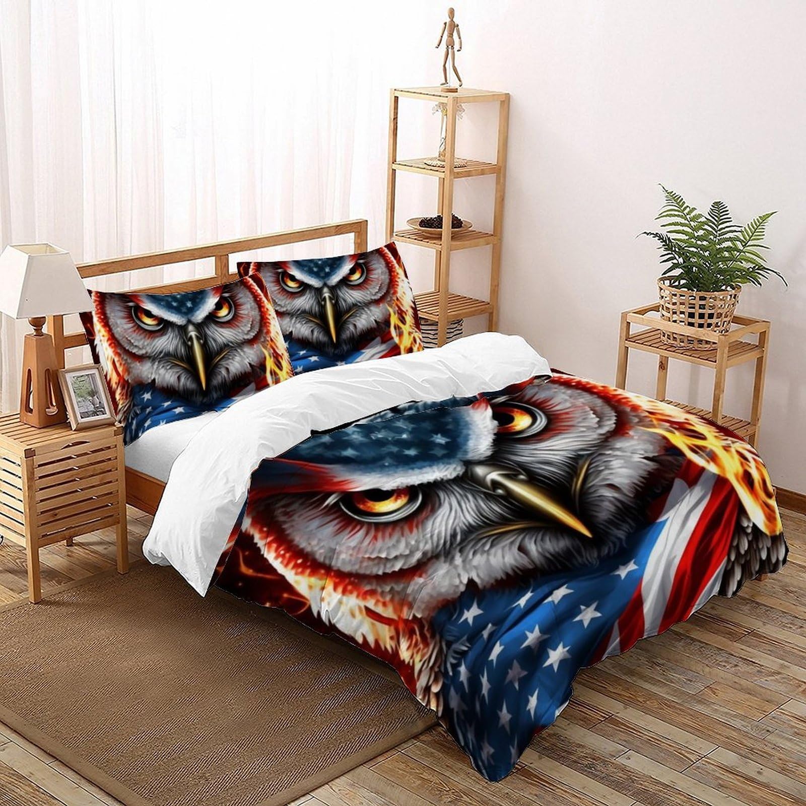 Housses de couette 3D enfants 200x200 cm avec deux taies d'oreiller douces à fermeture éclair