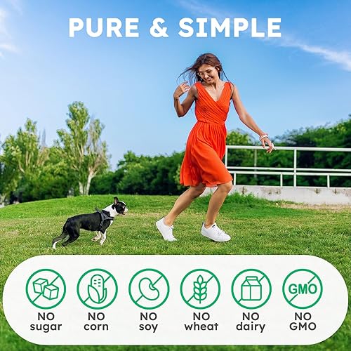 Miniatura 6 de Colágeno para perros  150 masticables  Suplemento para articulaciones, piel y pelaje con ácido hialurónico, membrana de cáscara de huevo y vitamina