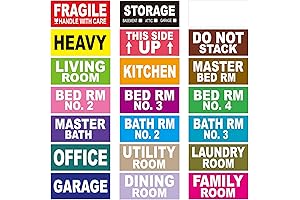 540 Count Large Removable Moving Box Stickers
