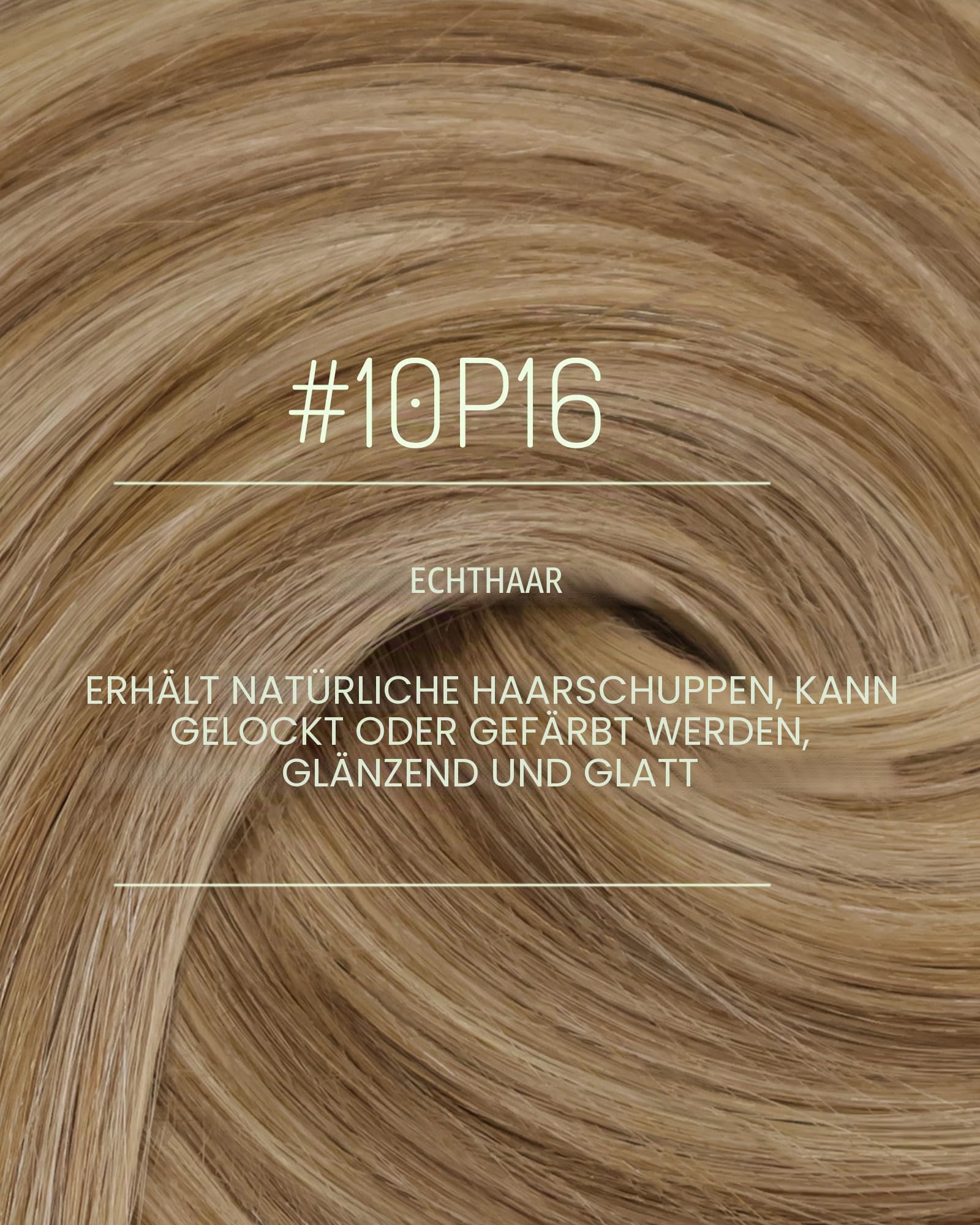 RUNATURE Clip in Extensions Echthaar Braun Hervorheben 45cm 7pcs 120g #10P16