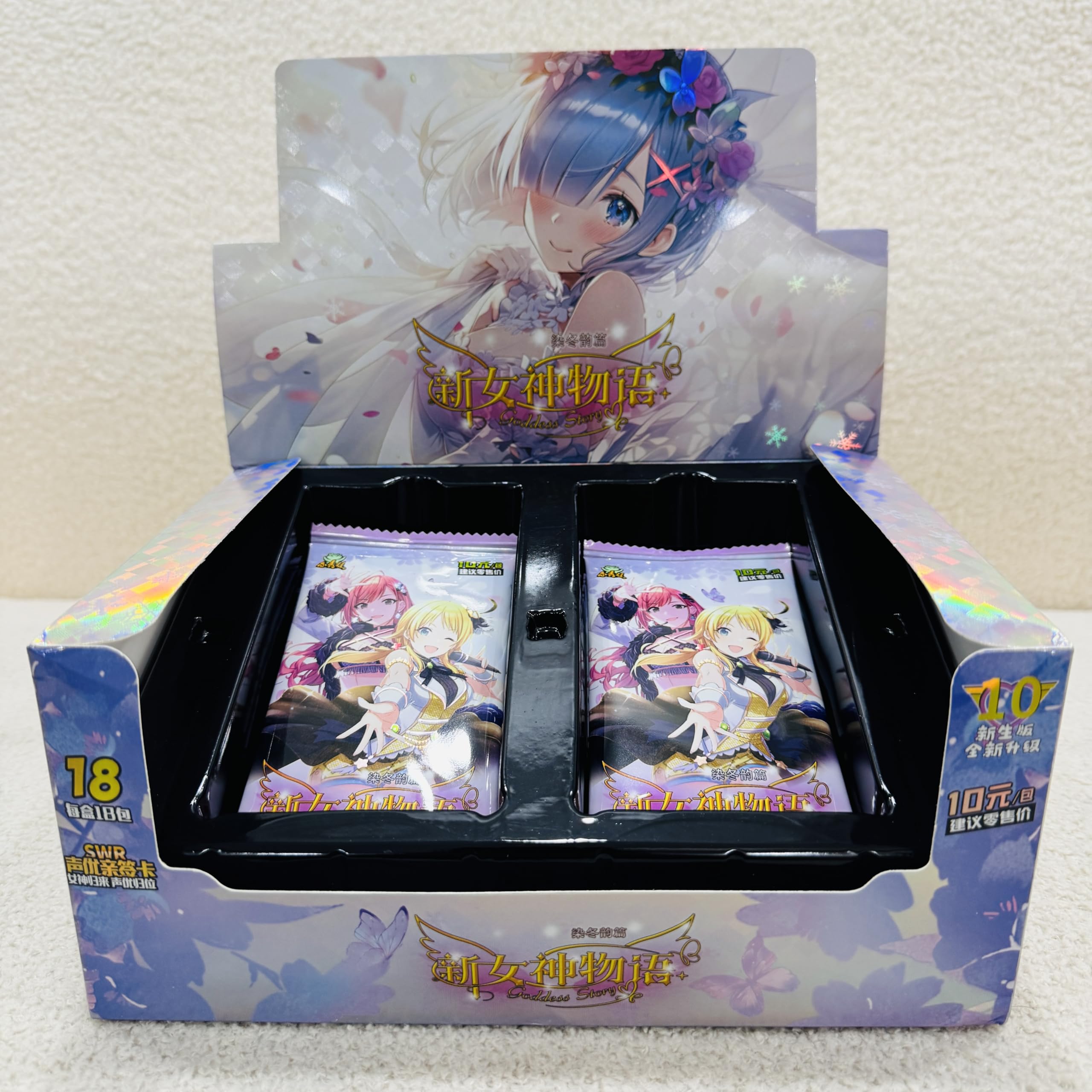 Goddess Story TCG, 72 szt. anime Booster Box karty do gry, kolekcja SSR karty do gry, zabawki stołowe (wersja online serii 6)