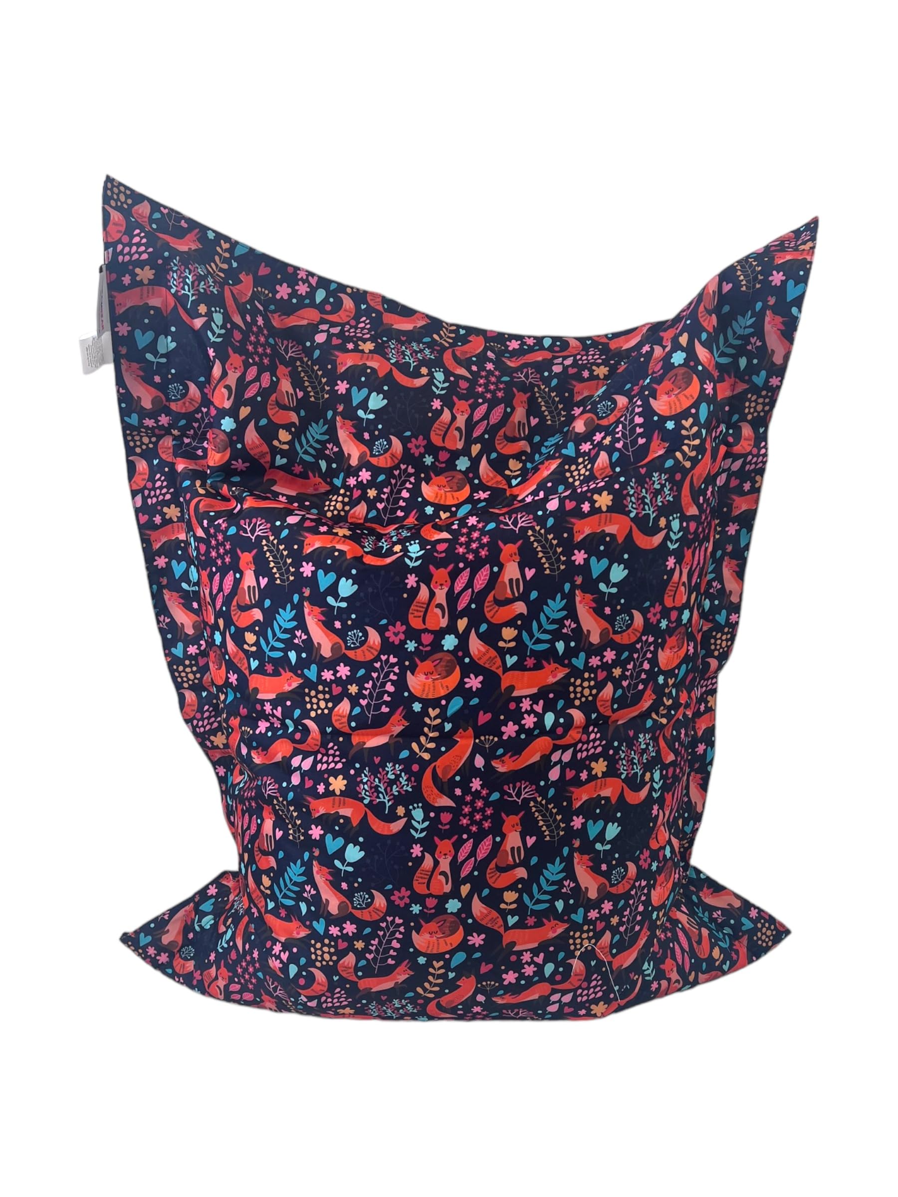 MaxiBean Kids Beanbag Chair Garden Bean Bag Childrens Bedroom Outdoor Water Resistant Floor Cushion 6 Positions (Fox)