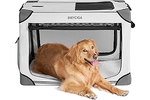 EHEYCIGA Large Soft Sided Dog Crate - Perfect for Roaming Rovers!