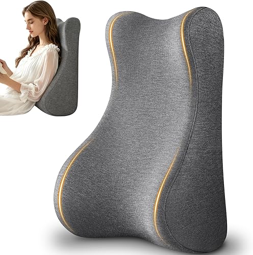 Almohada de lectura para cama, almohada ergonómica de cuña para cabecero, almohada de apoyo de espuma viscoelástica para la cama, sentado, adulto