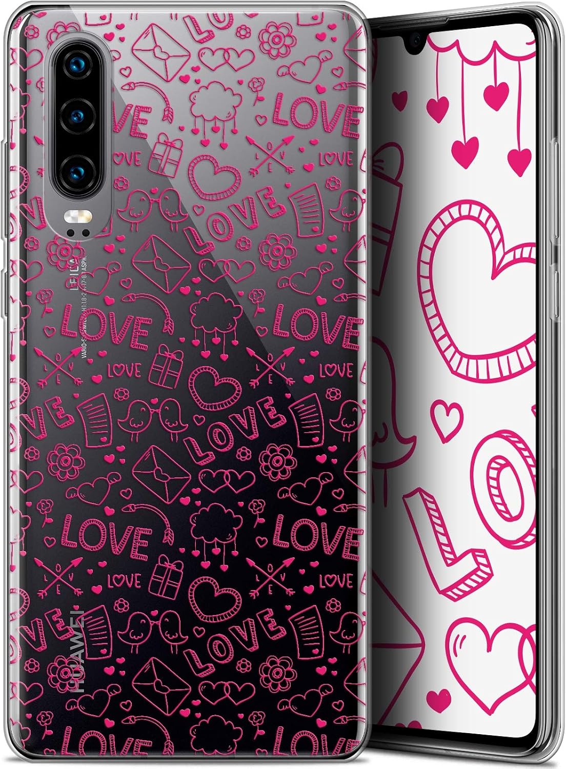 Huawei P20 Case - Ultra Thin Case for 5.8 Inch Huawei P20 - Smile Baloon Design