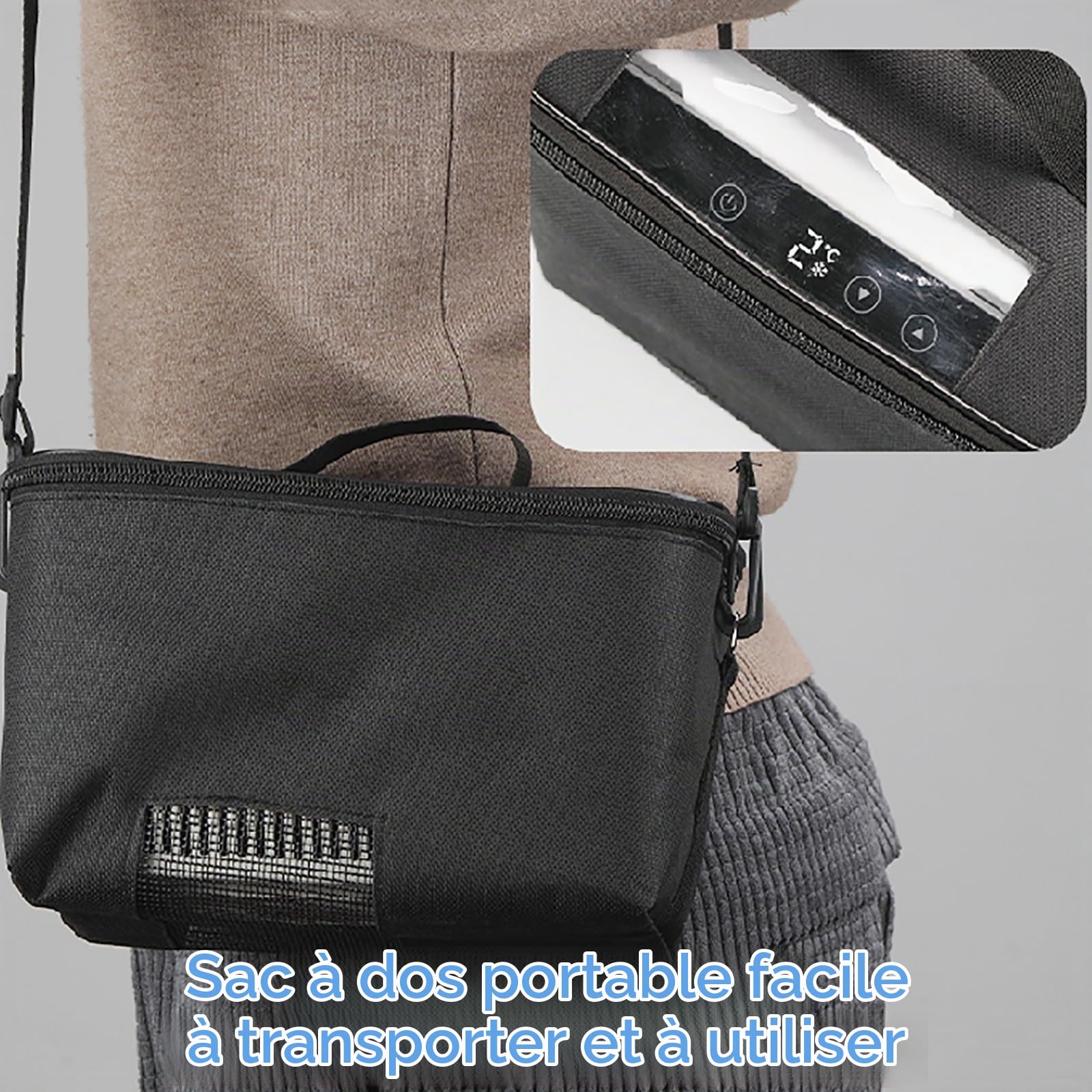 Mini Frigo Medical et Refroidisseur d'insuline Haute Capacité pour Voiture, Trousse à Insuline, Réfrigérateurs à Insuline Portables, Voyage, Maison en Plein Air (Size : Lithium Battery x 2)