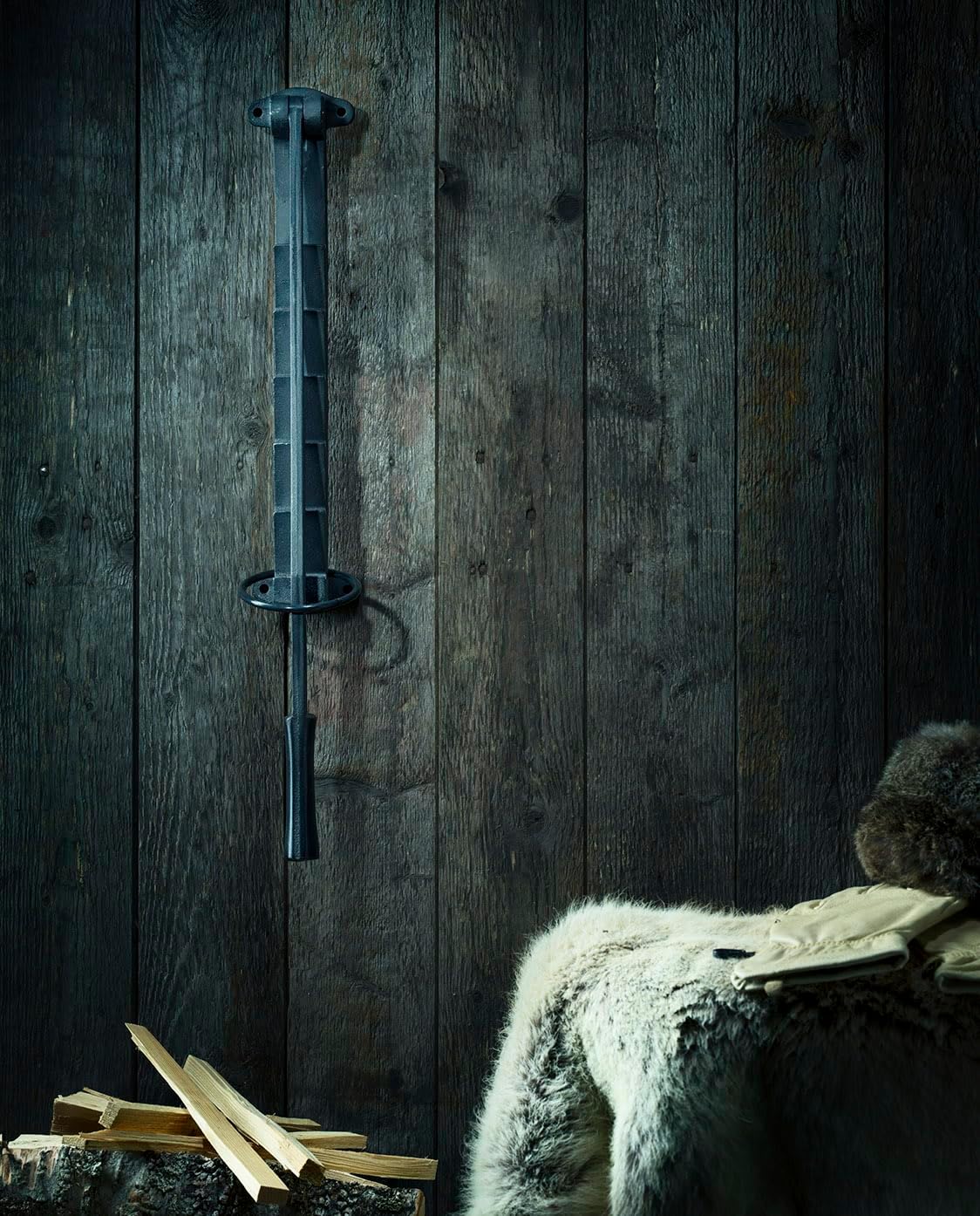 Stikkan® Cast Iron Wall-Mounted Softwood Kindling Maker