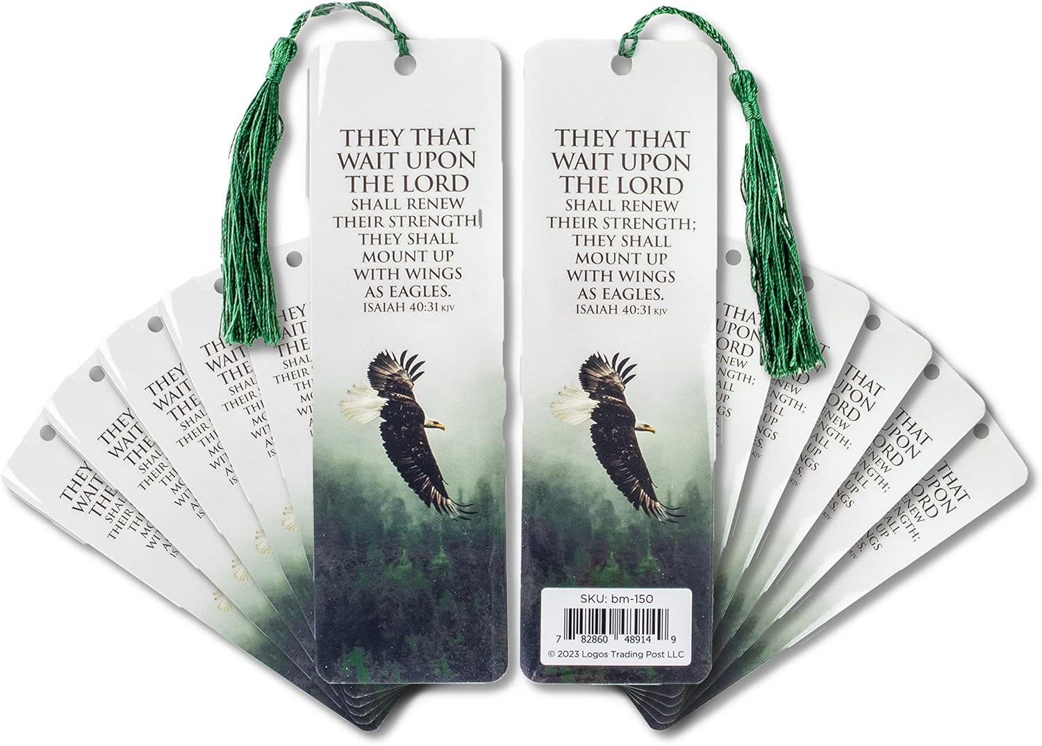Bible Bookmark with Tassel & Scripture - 12 Pack - Mark 9:23: All Things are Possible to Him That Believeth Bible Verse Bookmark - Inspirational Christian Bookmarks for Men & Women