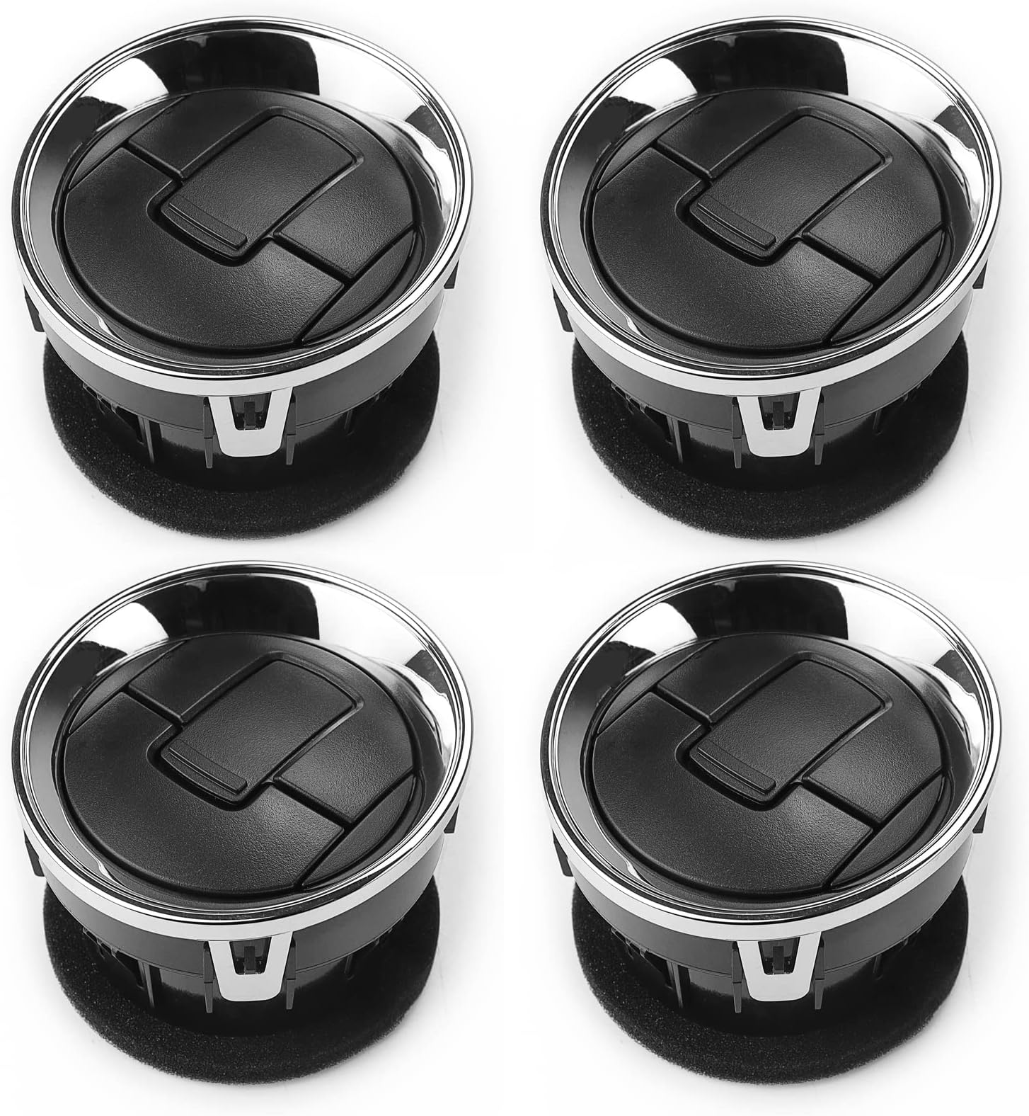 - USTAR Chrome Black Dash HVAC AC Vent Heater Air Vent Fit for Ford F150 Lobo 2009-2014 AL3Z19893BA 4Pc Pack