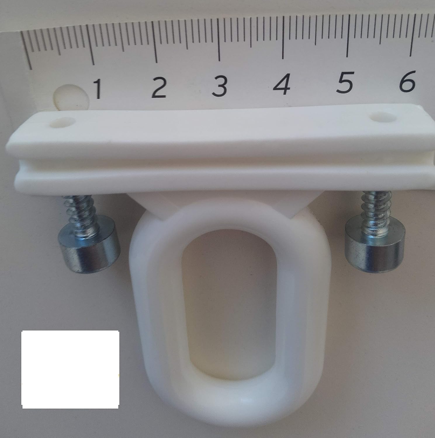 Braccetti Per Tenda Da Sole FRAMIG - Coppia In Alluminio Bianco, Sporgenza 50 Cm, Con Occhioli E Viti, Per Fissaggio A Ringhiera - Foto 9