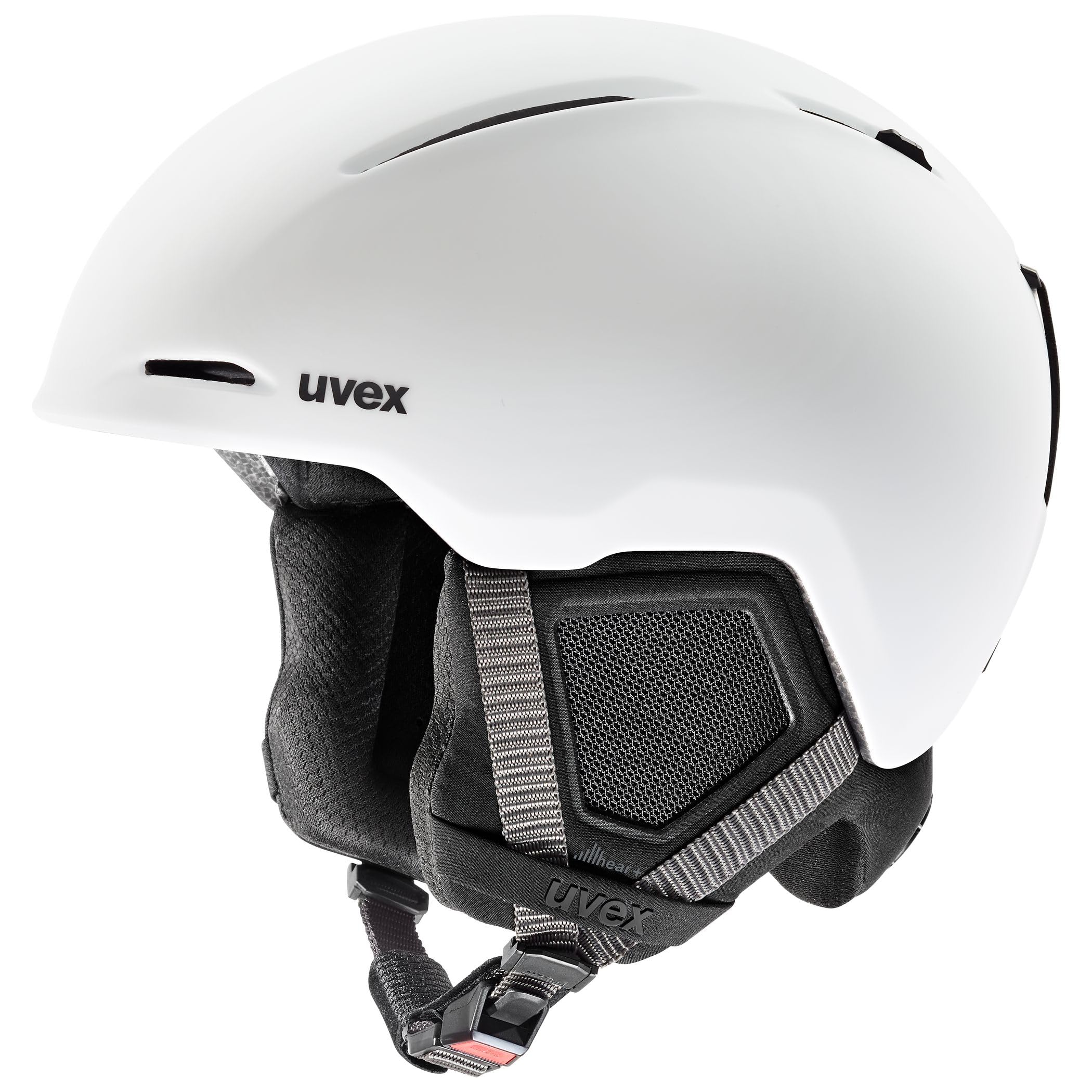 uvex monte LT – robust, lightweight and stylish ski helmet for women and men with individual size adjustment – white matt – 56–59 cm