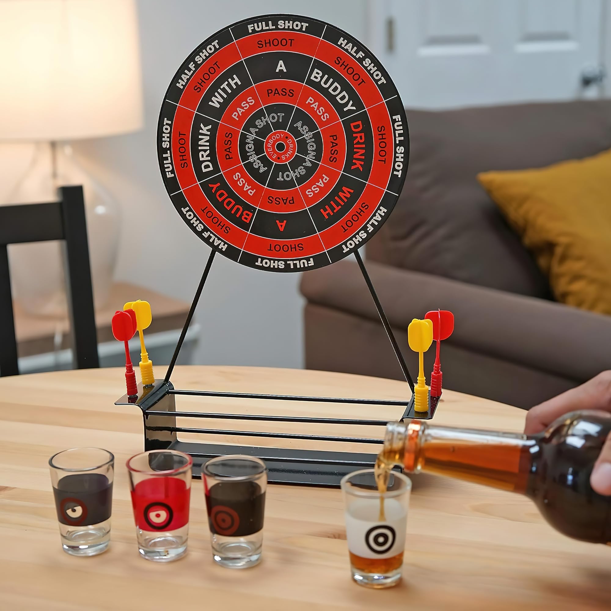 Amazon.com | Fairly Odd Novelties Darts Drinking Game - Black 