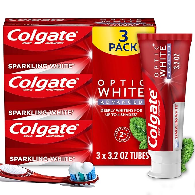 Colgate Optic White Advanced Teeth Whitening Toothpaste