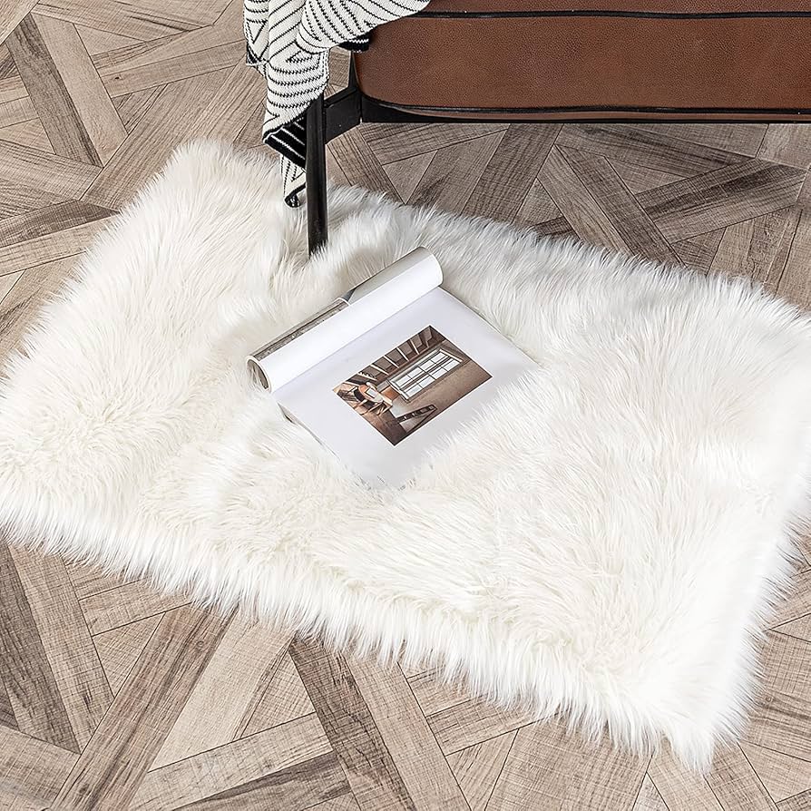 こちらは、ムートンの絨毯です ムートンラグ 2匹サイズ ニュージーランド産 長毛 ムートン ラグ