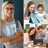 Vista 7 de Funda para iPad de 9ª/8ª/7ª generación 2021/2020/2019 de 10.2 pulgadas, soporte de visión multiángulo de 10.2", funda Folio Smart Auto Wake/Sleep