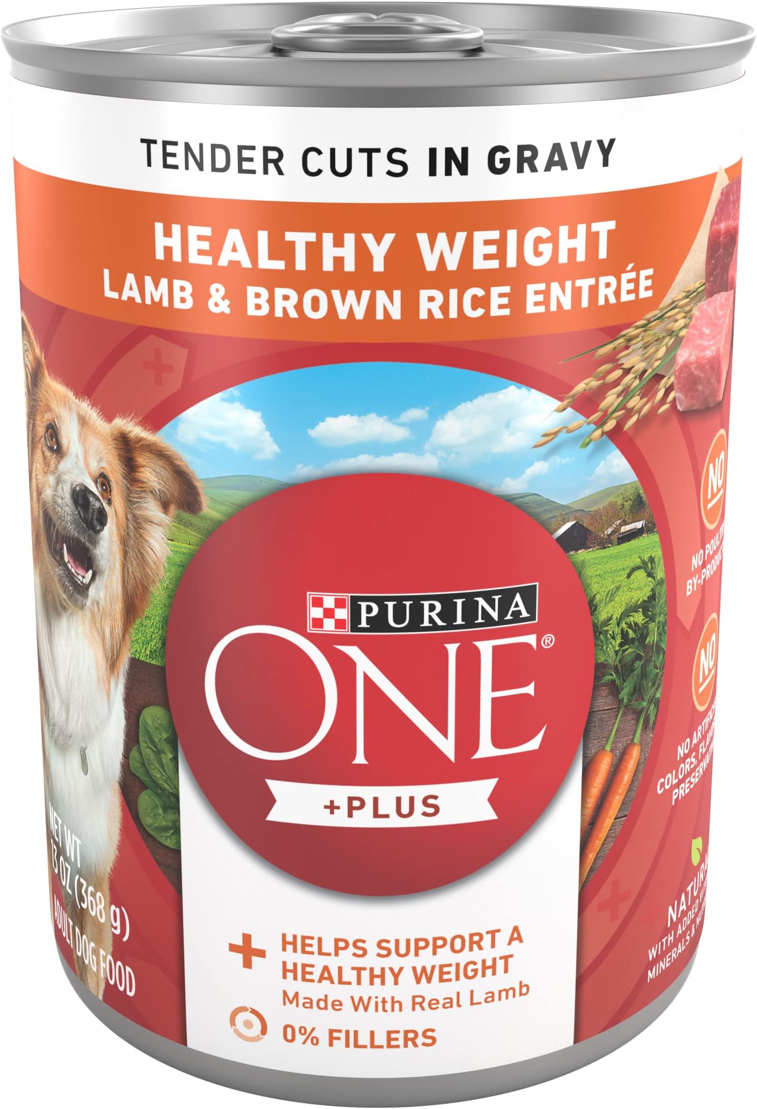 - Plus Tender Cuts in Gravy Healthy Weight Lamb and Brown Rice Entree in Wet Dog Food Gravy - (Pack of 12) 13 oz. Cans