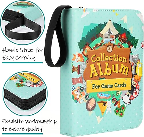 Miniatura 2 de Más de 500 tarjetas de juego compatible con tarjetas Mini Amiibo de Animal Crossing carpeta organizadora de cartuchos para Nintendo Switch PS Vita