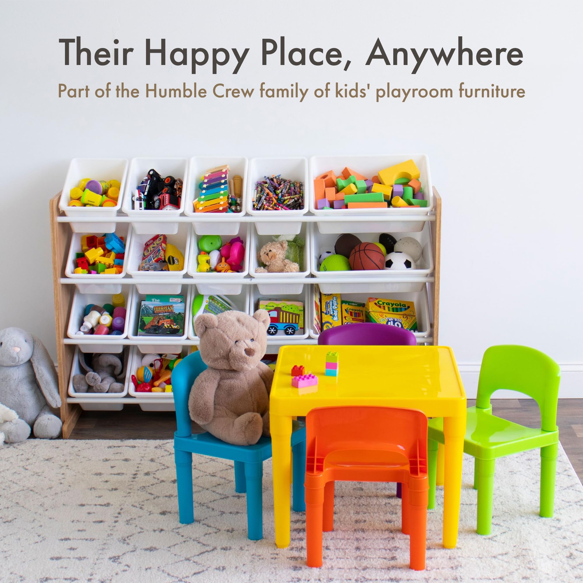 Humble Crew Toddler Table and Chair Set for Kids, Indoor Outdoor, Plastic — Amazon image 8