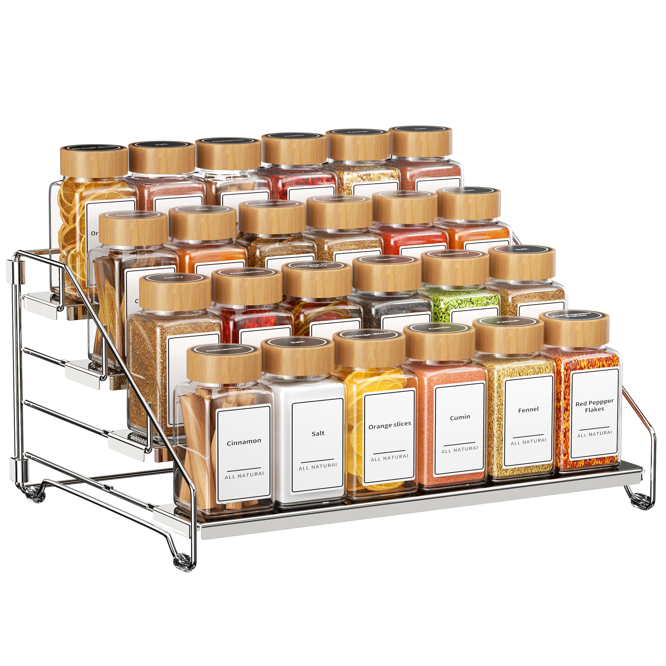 Amazon.com: BOIVSHI Spice Organizer, 4 Tier Spice Rack Organizer