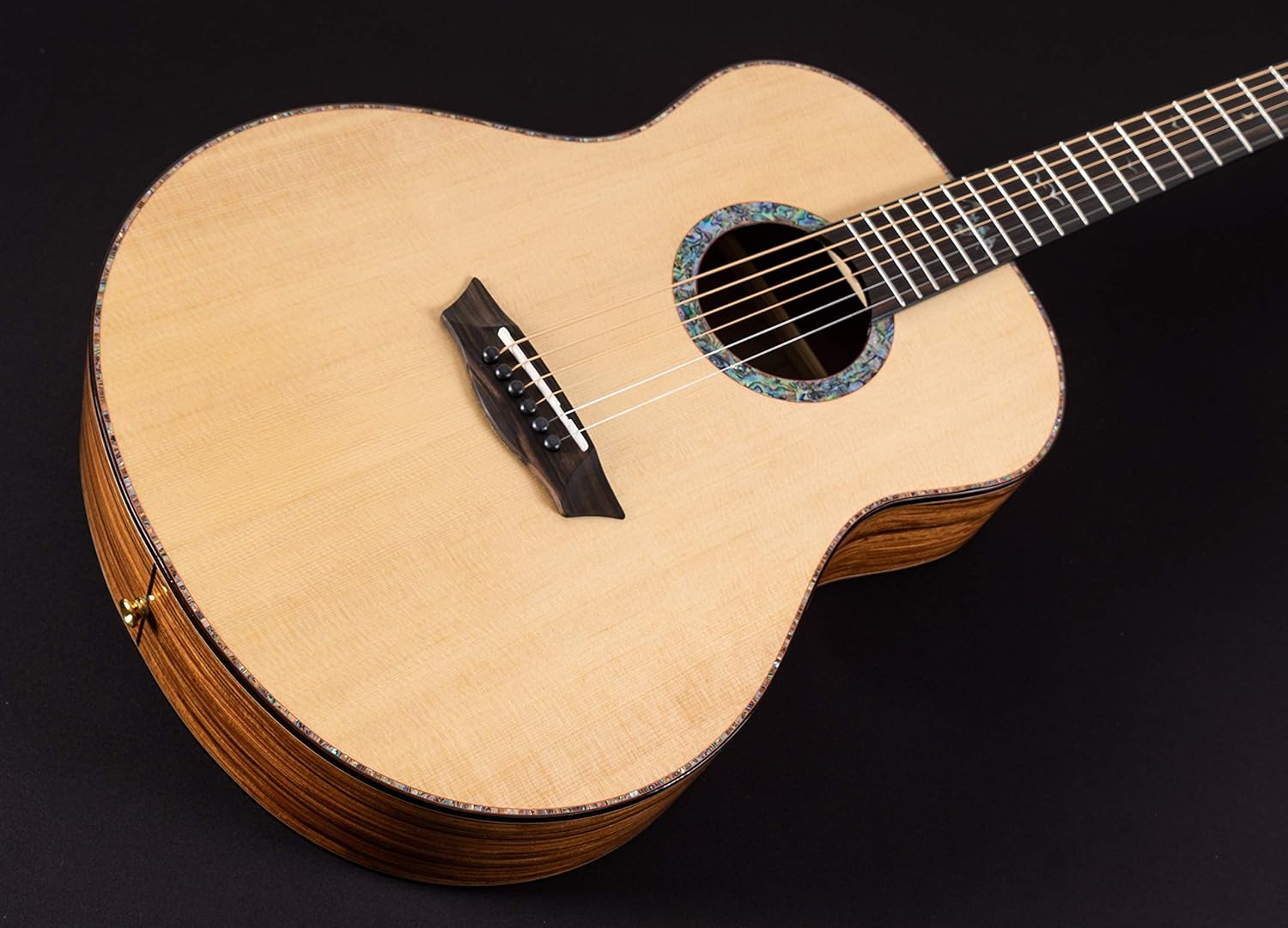 Washburn Bella Tono 6 String Acoustic Guitar, Right, Gloss Natural (BTS24S-D)