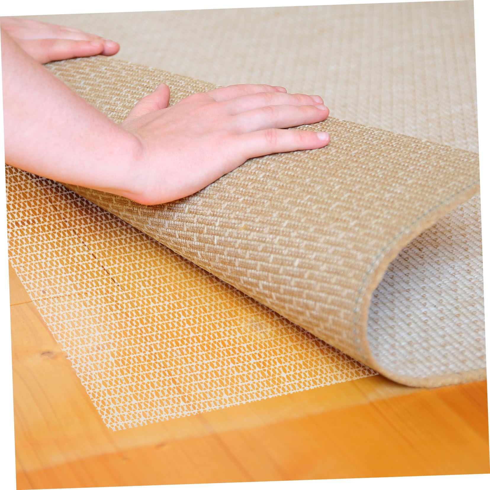 SEWACC Tapis Antidérapant pour Tapis 200x300 Cm en PVC Blanc