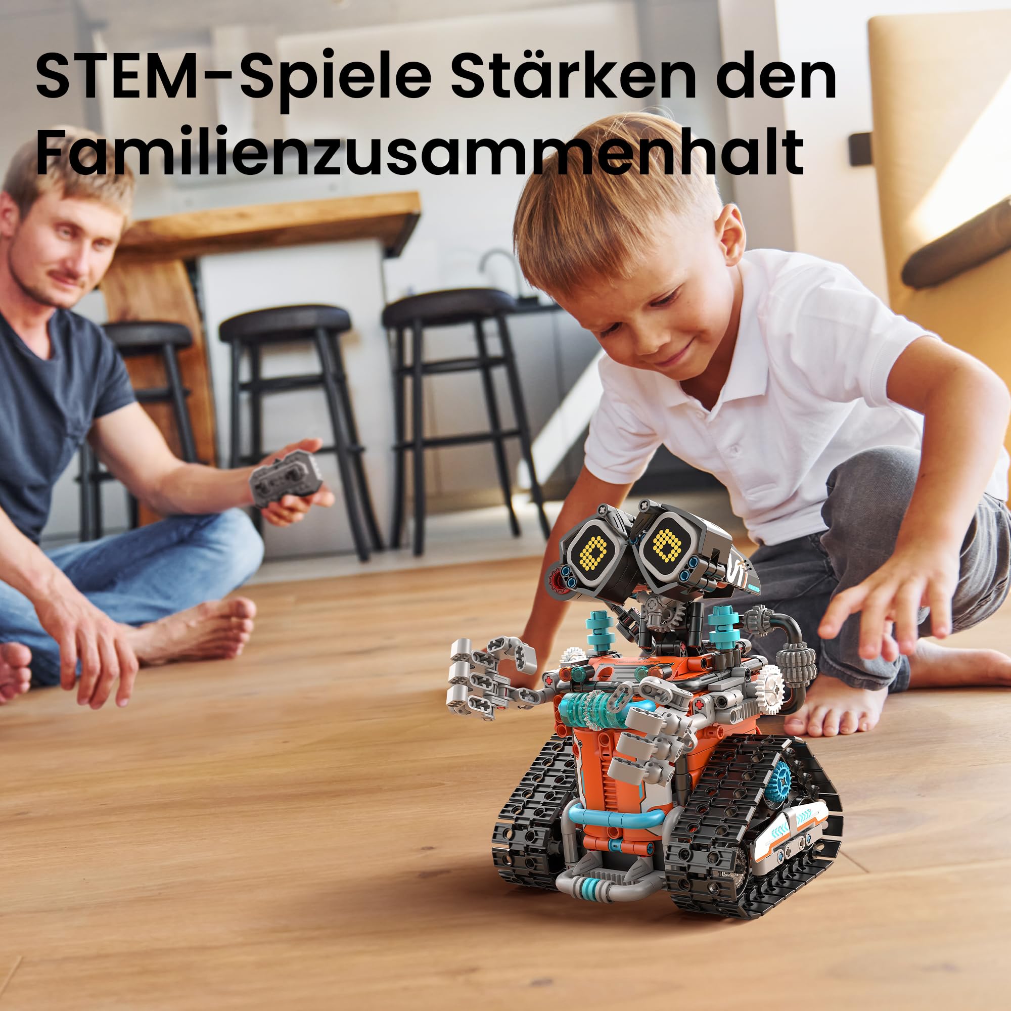 Sillbird 5-in-1 Roboter Spielzeug ab 8 Jahren mit 596 Teilen | Programmierbares Robotik-Set mit Fernbedienung, Geschenk für Jungen und Mädchen ab 8-14 Jahren