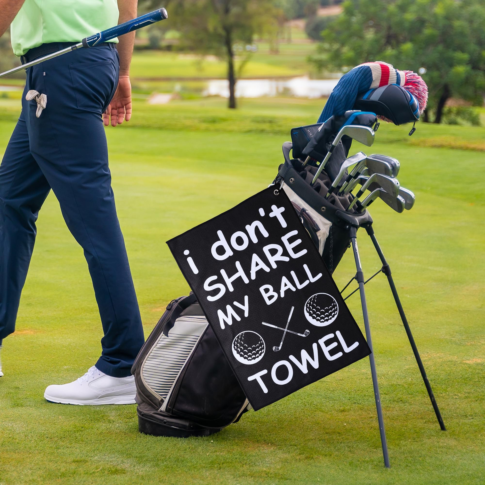 ZEETY Funny Golf Towel – Humorous Golf Towel for Golf Bags, Perfect Golf Gifts & Accessories for Men and Women Golfers