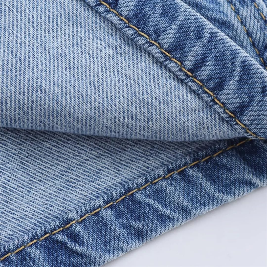 Womens Denim Shirt and Jeans Suit Casual Comfortable Two Piece Set