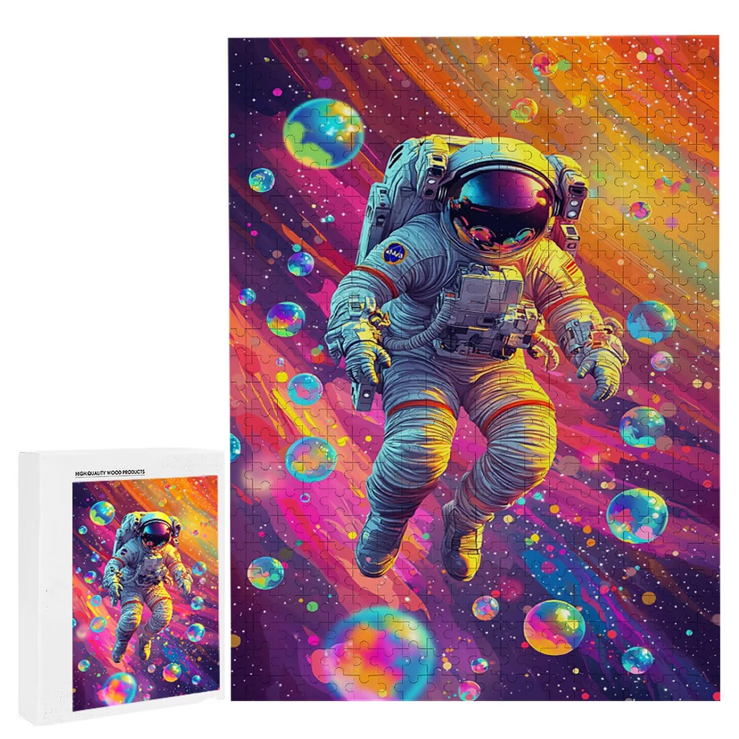 4000 sztuk puzzli, astronauci kosmiczni4000 sztuk puzzli dla dorosłych, prezent na rocznicę i Boże Narodzenie, dekoracja domu, zapobieganie degeneracji mózgu u osób starszych v-802