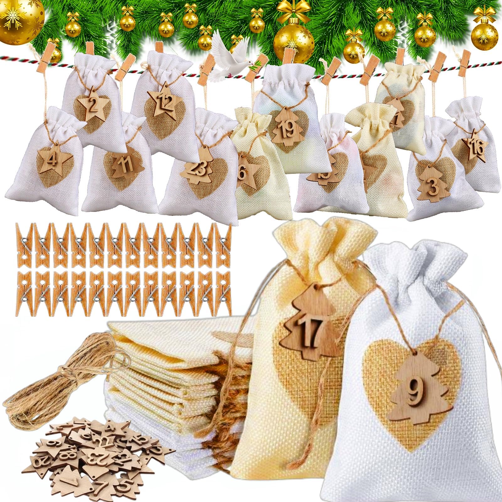 Sachet Calendrier De L'avent Calendrier De L'avent 2022 à Remplir Soi-même, 24 Calendrier De L'Avent Calendrier De L Avent A Remplir