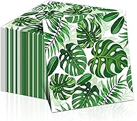 Vista 9 de 100 servilletas de papel de eucalipto, color verde salvia, decoración de fiesta de cumpleaños, servilletas de postre desechables con temática