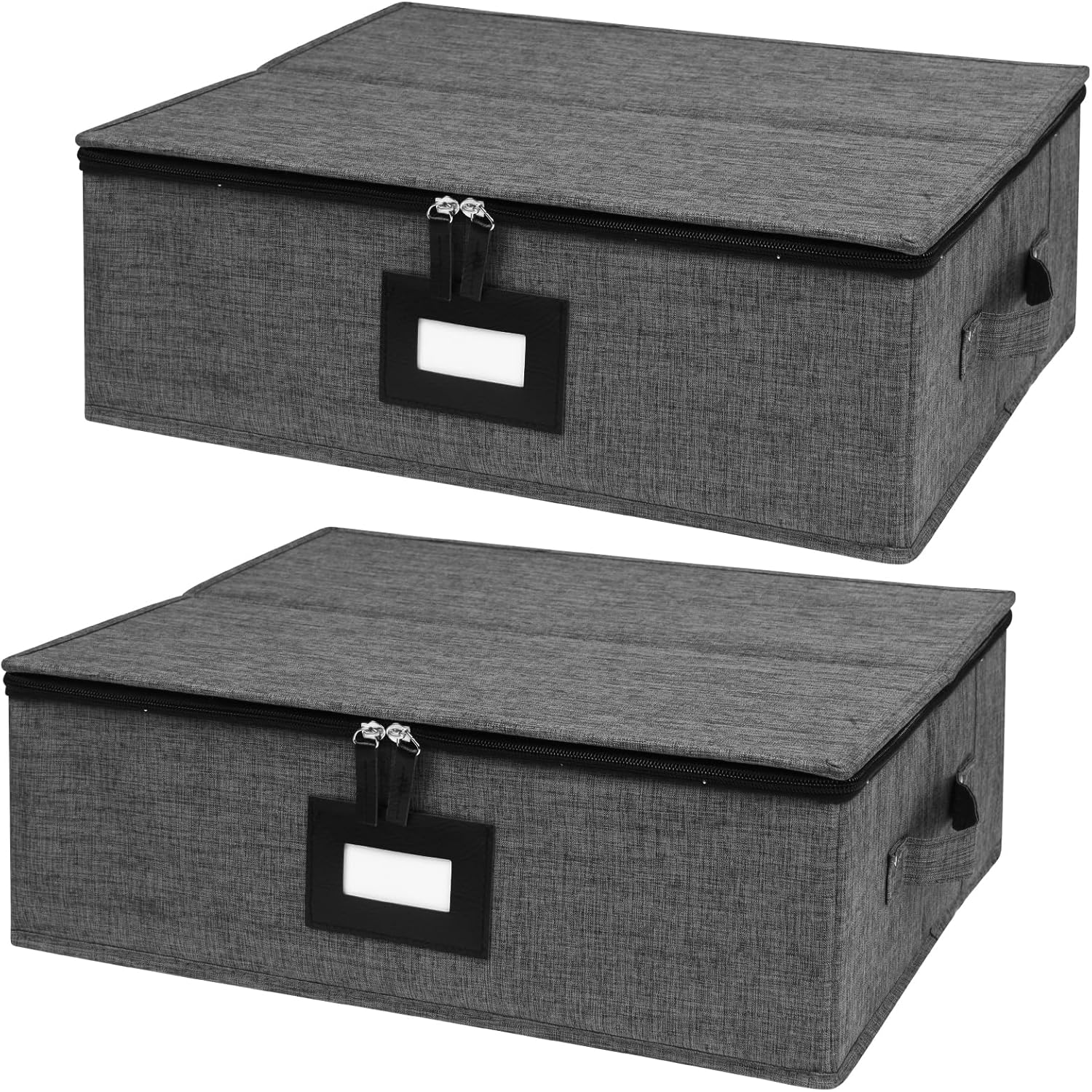 Gowee China Storage Containers Hard Shell 2 Pack, Platter