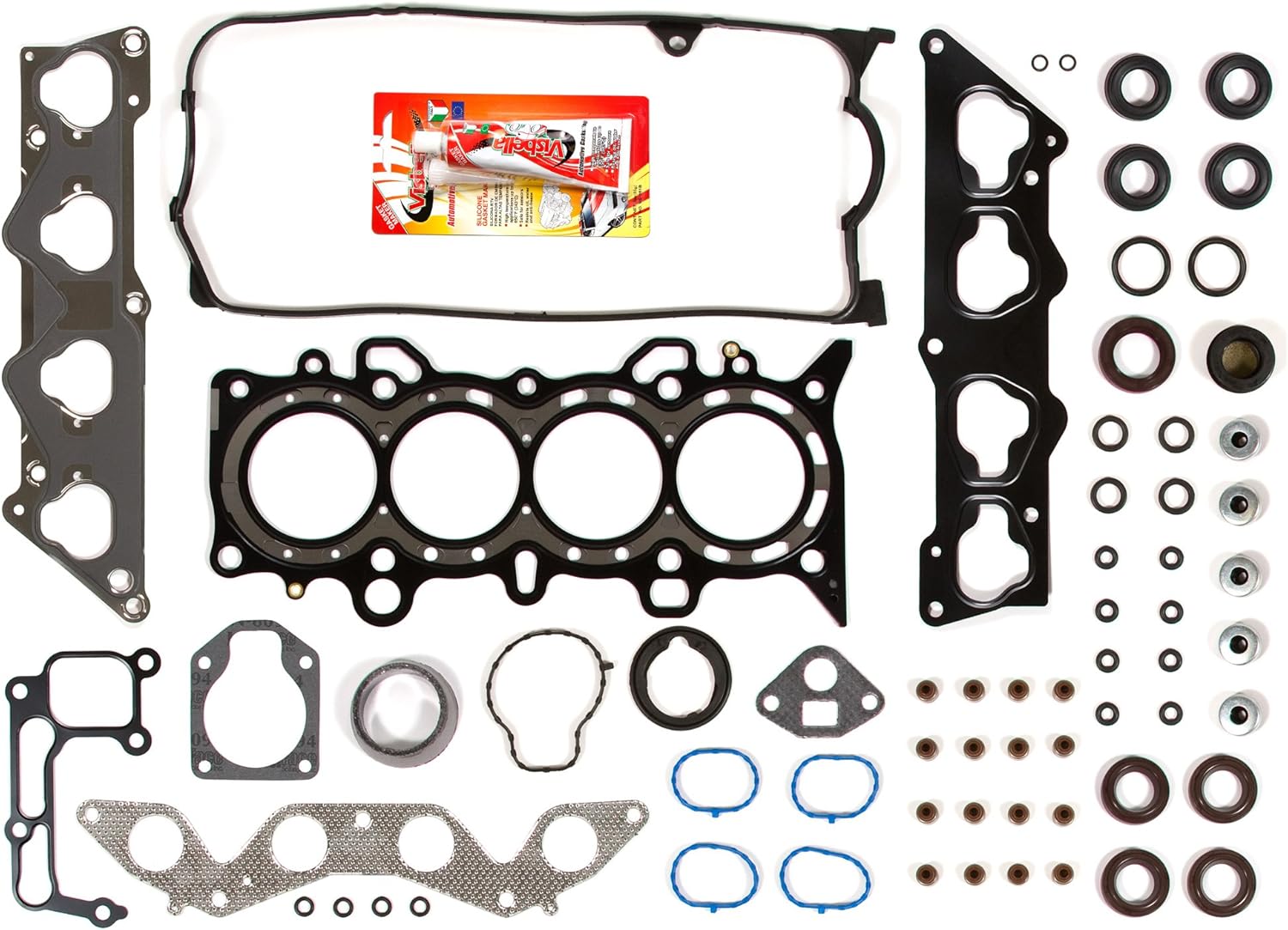 Compatible With 01-05 Honda Vtec 1.7 SOHC 16V D17A1 MLS Head Gasket Set