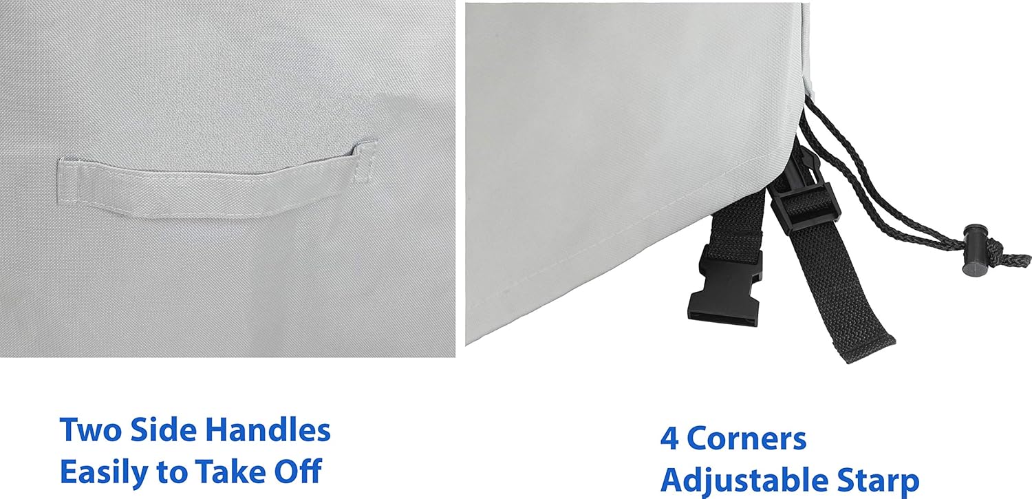 Simple Houseware Patio Chair Covers Waterproof 2 Pack, 600D Heavy Duty, 39 x 32 x 29 Inch