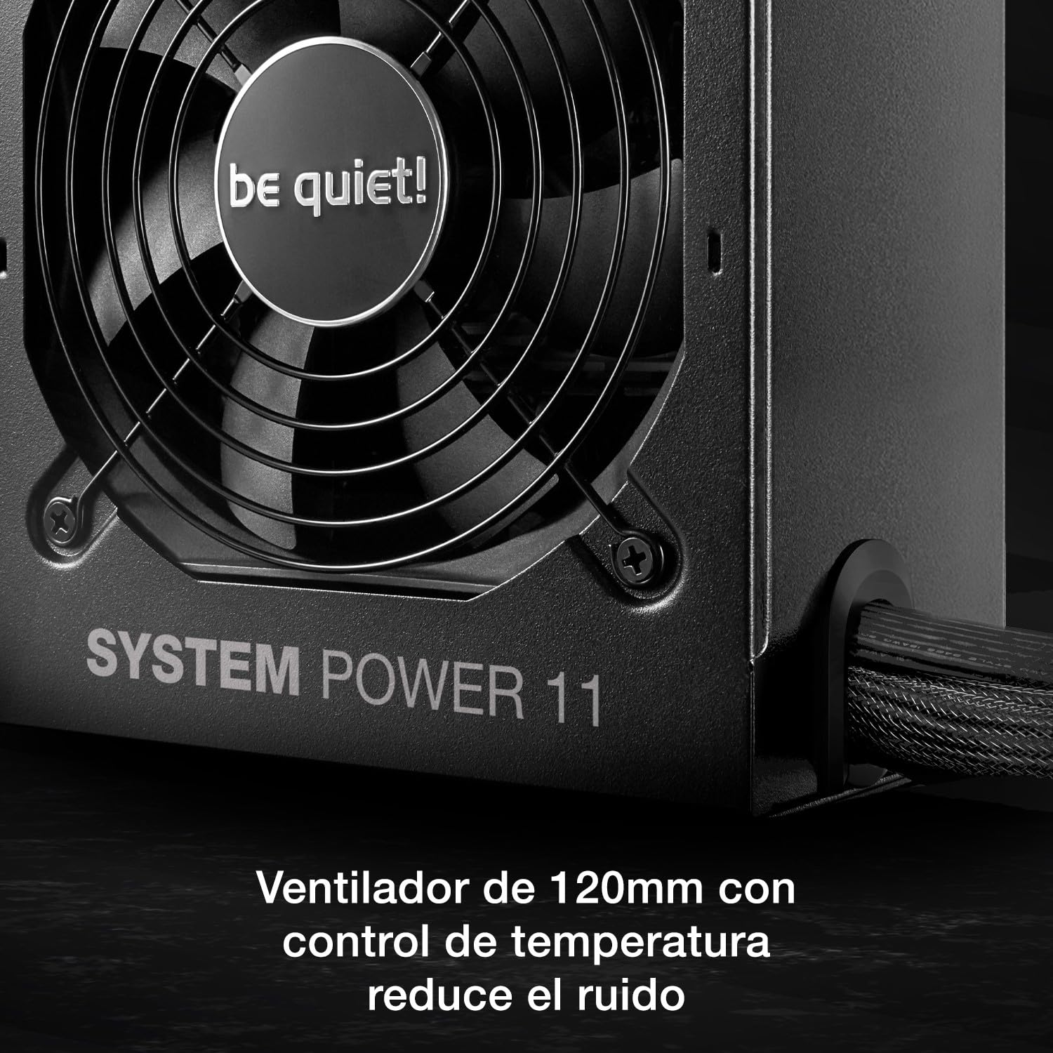 be quiet! System Power 11 550W Fuente de alimentación, ATX 3.1, Compatible con GPUs PCIe 5.1, Ventilador de 120 mm, un Potente riel de 12 V, tecnología DC-to-DC, eficiencia 80 Plus® Bronze