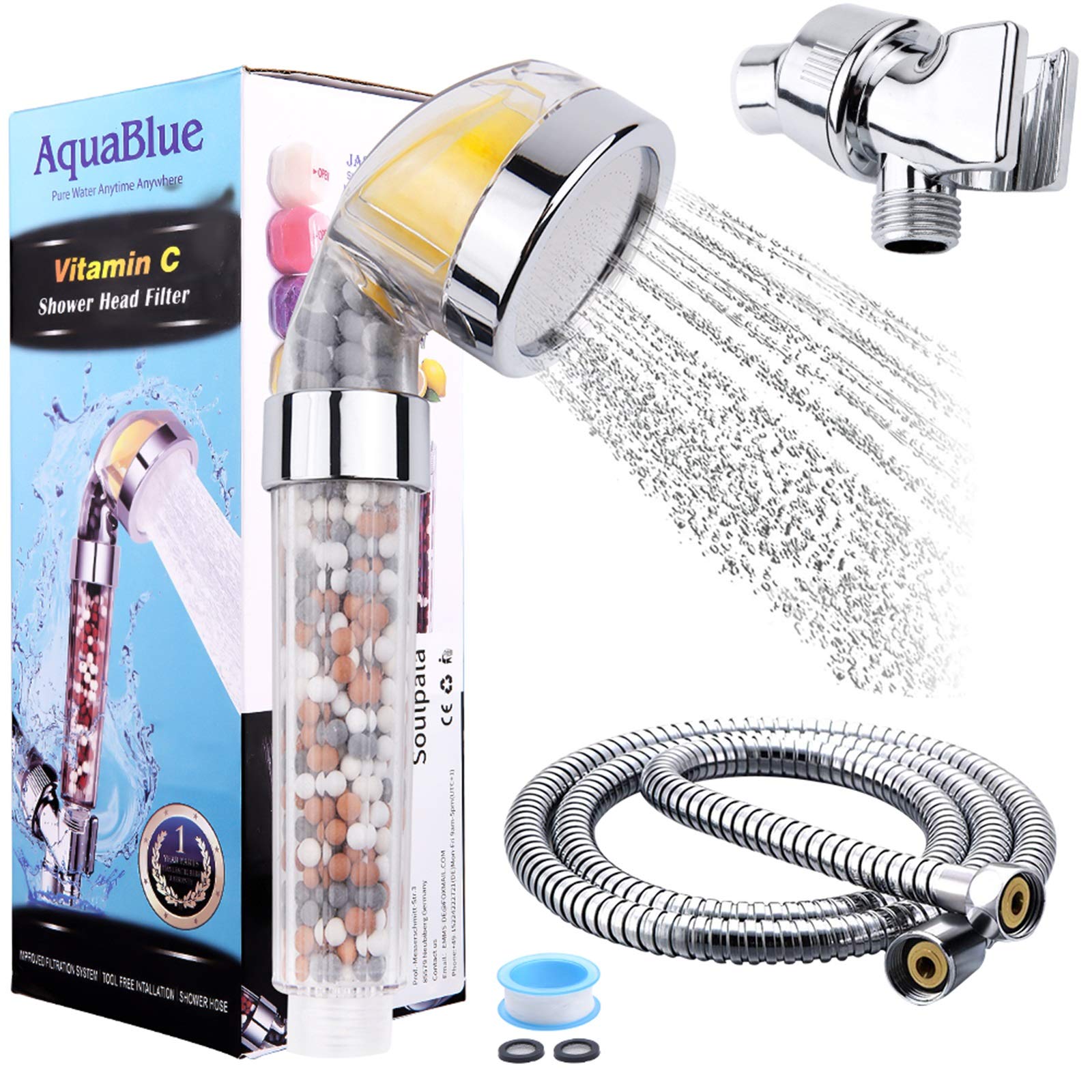 Buy Ionic Shower Head Handheld, C Filtered Handheld Shower Head with 1