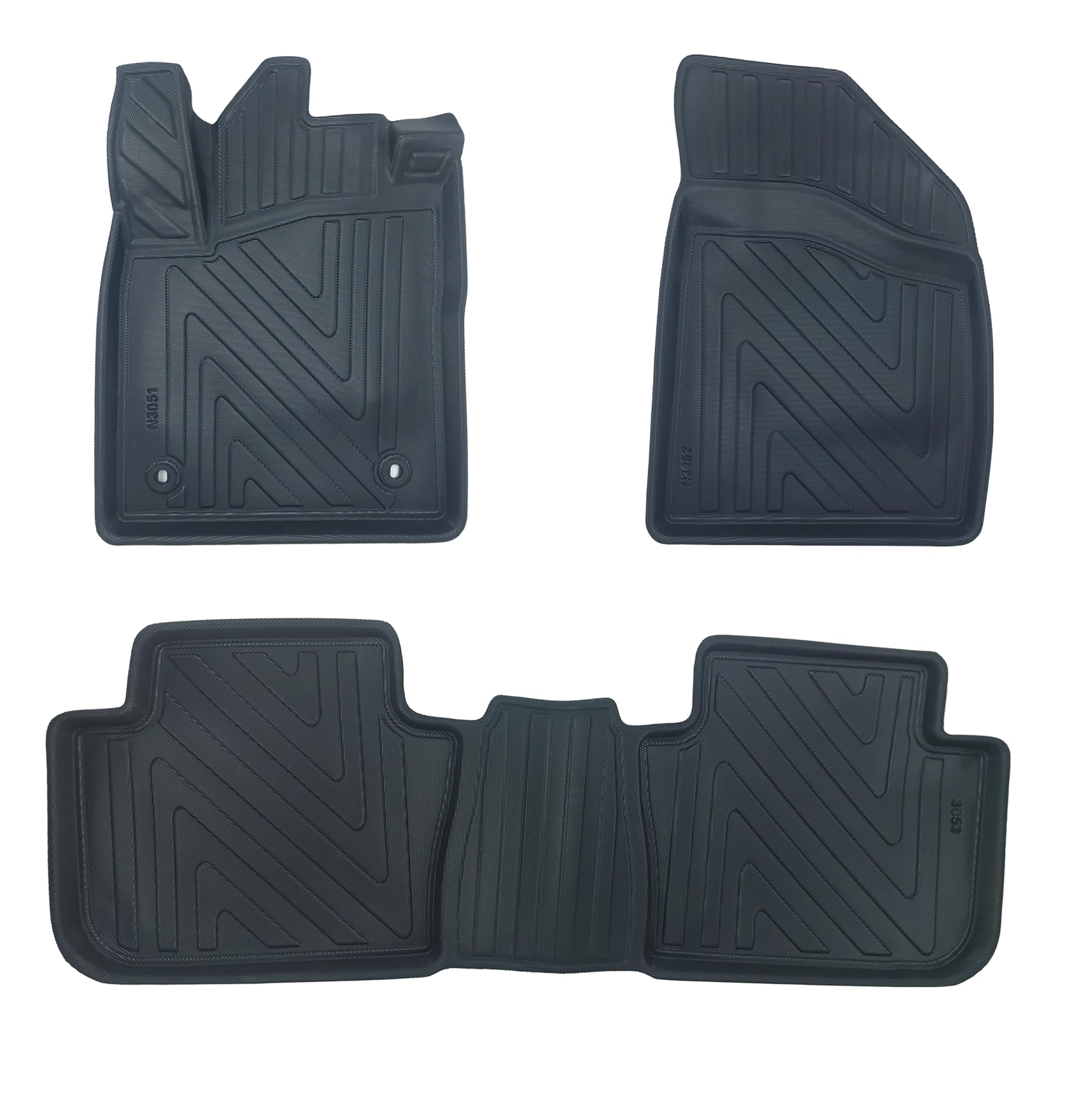 Fussmattenprofi Tapis de Sol pour MG 4, année de Construction à partir de 2022, Lot de Tapis De Voiture en Caoutchouc TPE, Bord Extra Haut de 5 cm, sans Odeur