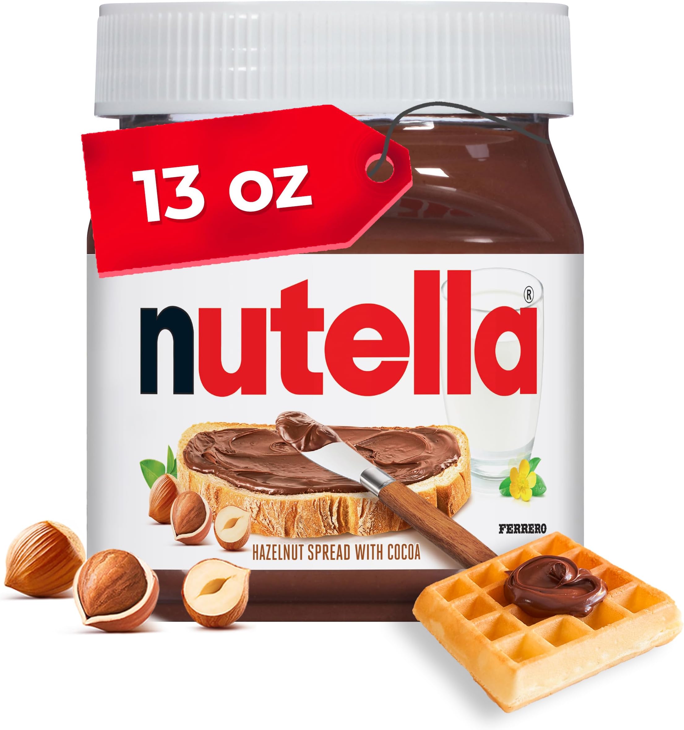 Hazelnut Spread with Cocoa for Breakfast, 13 oz Jar