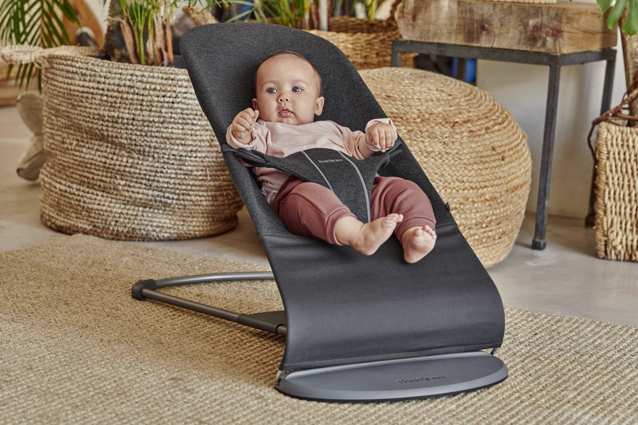 BabyBjörn Bouncer Bliss, 3D jersey, Charcoal grey - 4