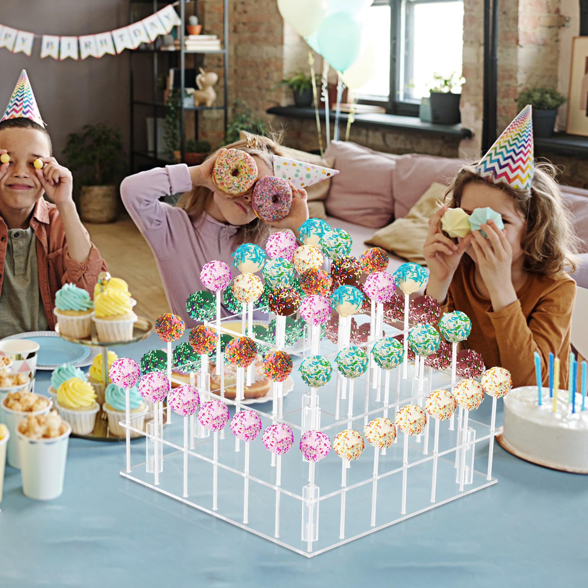 Amazon.co.jp: ケーキポップスタンド(3段ケーキポップスタンド